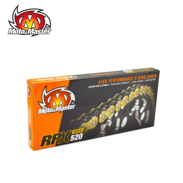 Corrente Moto Master RPX-520 X-Ring 128 ELOS Dourada