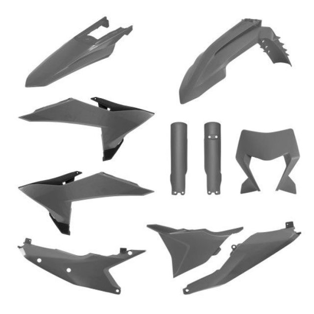  Kit Plásticos Completo 4MX KTM EXC/EXC-F 2026 Nardo Grey
