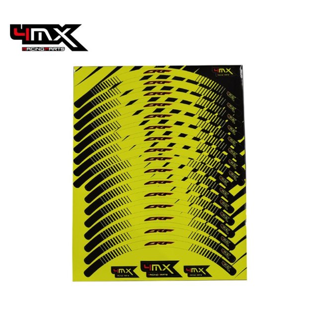 Autocolantes Aro Frente + Trás 4MX Honda Fluo