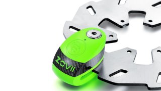 Cadeado de Disco c/ Alarme Zovii Verde Fluo