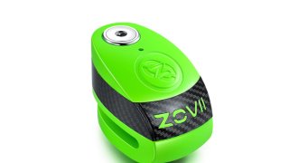 Cadeado de Disco c/ Alarme Zovii Verde Fluo
