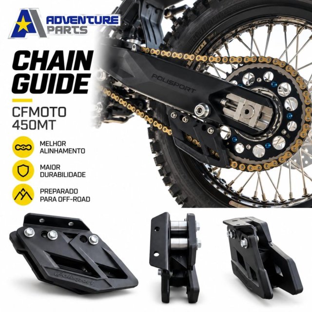 Guia de Corrente Traseiro Adventure Parts CFMOTO 450MT