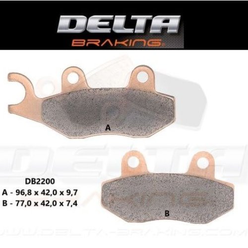 Pastilhas de Travão Trás Delta Braking CAN AM