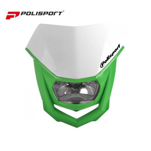 Polisport Headlight Halo White/ Green