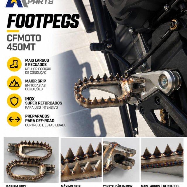Pousa Pés Adventure Parts CFMOTO 1000MT-X/ 450MT / 800MT-X